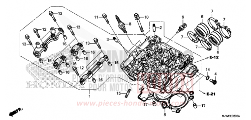 CYLINDER HEAD CBR500RAJ de 2018